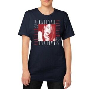 Aaliyah Graphic Black Tee